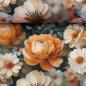 Preview: Outdoorstoff Flowing Bloom Blüten gelb/creme Töne by Swafing von Sarah Mariam